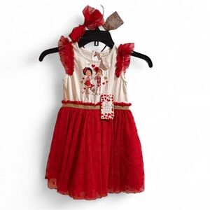 Tommy Bahama Girls Valentine Heart Tutu Dress, NWT, Size 4T